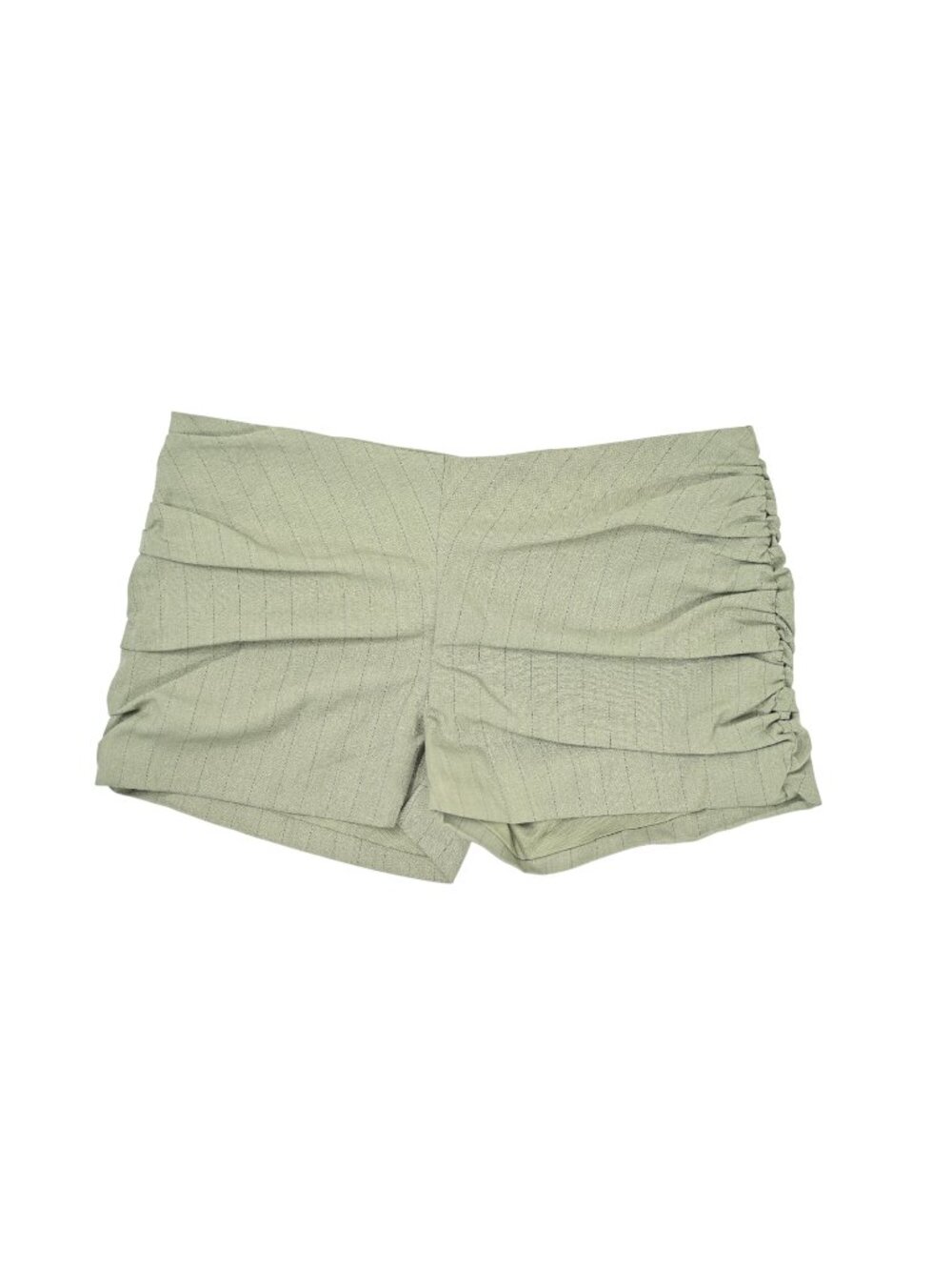Outcast Liza Short in Green Pinstripe